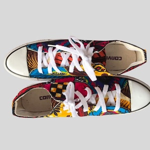 African Print Shoe | Customise Sneakers | Unisex Adult Shoes | African Sneakers