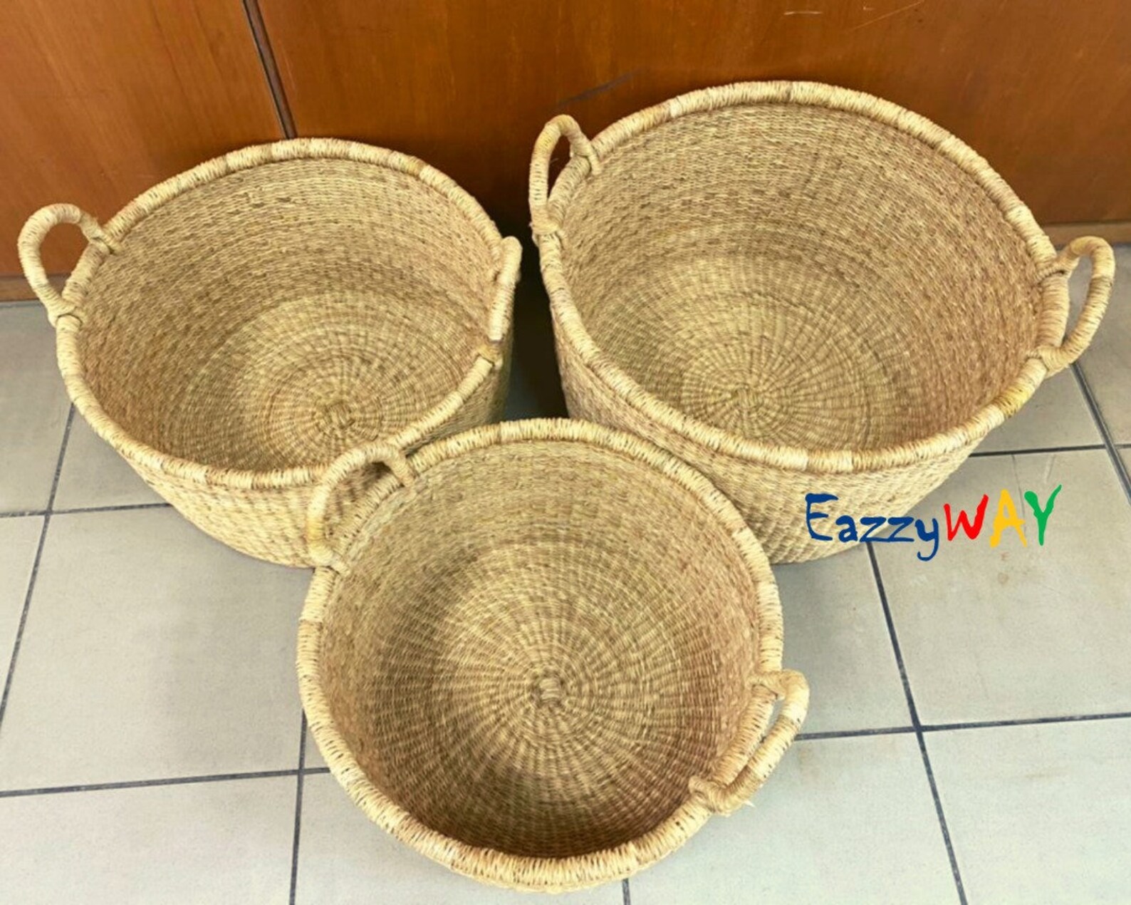 Set of 3 Mini Laundry Basket Large Laundry Basket African Etsy