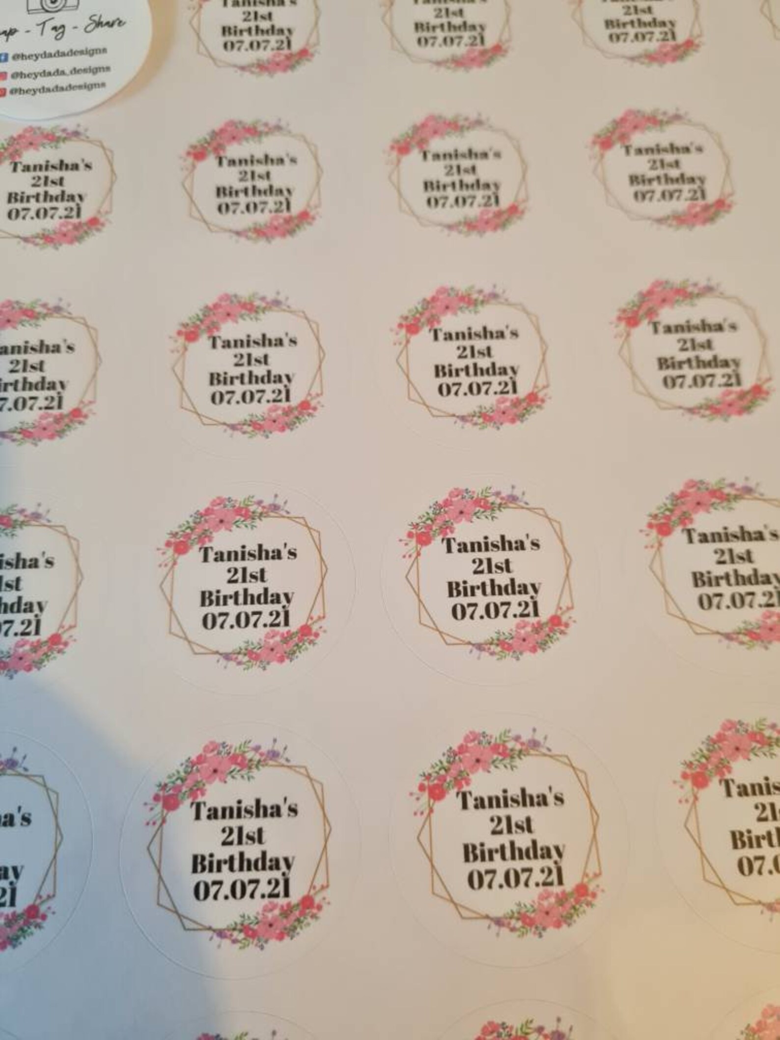 Personalised Stickers Business Stationery Happy Post Etsy UK