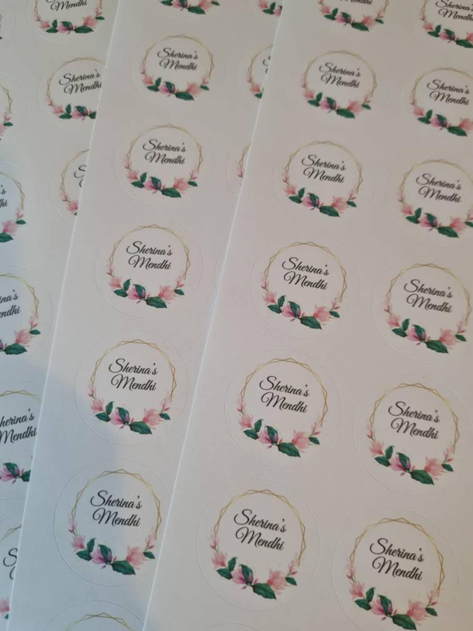 Personalised Stickers Business Stationery Happy Post Etsy UK