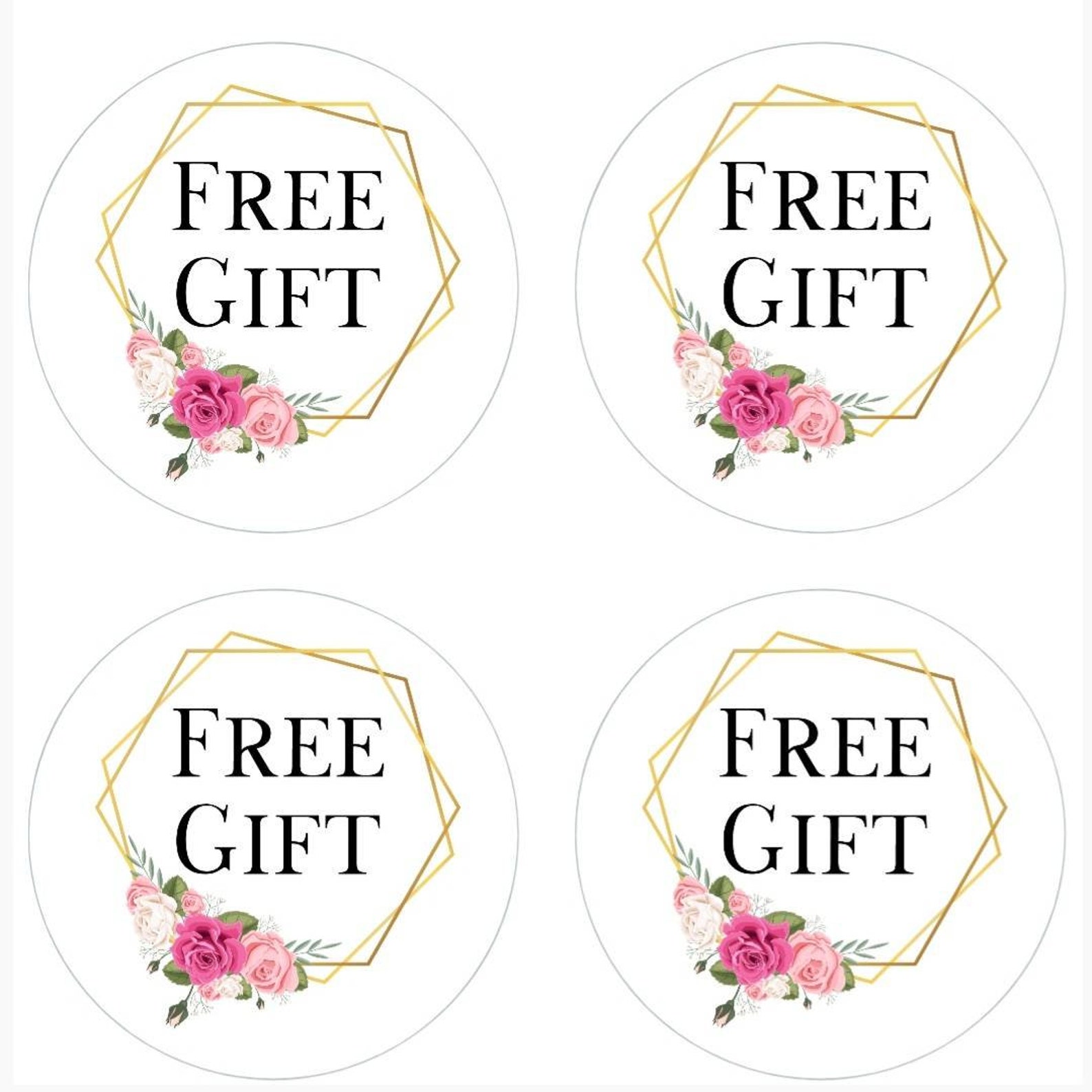 Free Gift Sticker Freebie Sticker Free Sample Sticker - Etsy