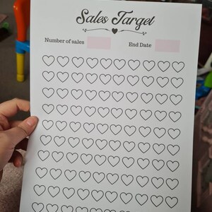 Printable Tracker Sales Target Tracker Sales Goal Goal - Etsy UK