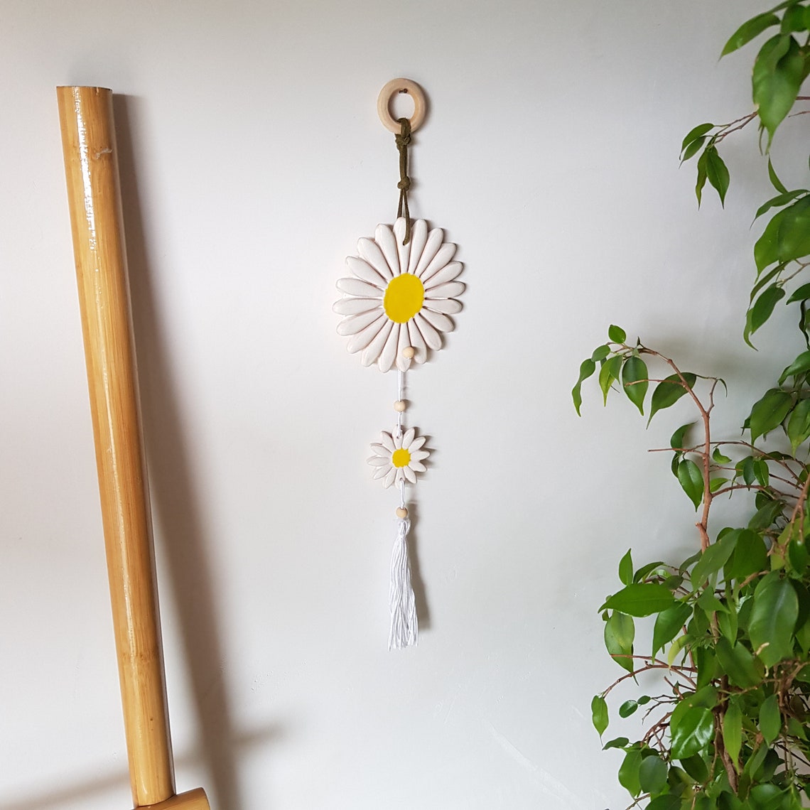 Daisy Wall Hanging Flower Wall Decor for Bedroom Chamomile Etsy