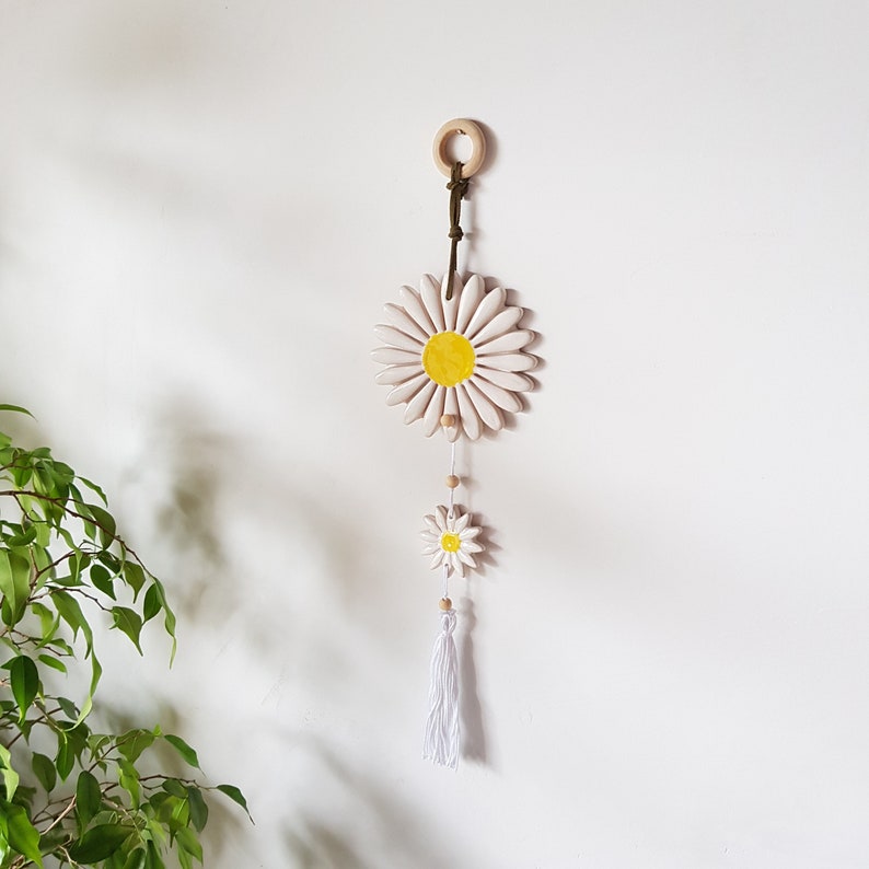 Daisy Wall Hanging Flower Wall Decor for Bedroom Chamomile Etsy