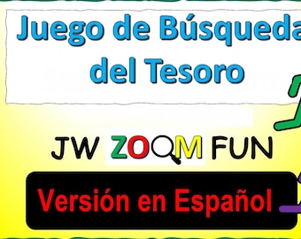 JW Juego Espanol | Zoom Juego | 4 a 20 Jugadores | Instant Download | Digital | Muy divertido para los JW | Kids and Adults Can Play
