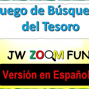 JW Juego Espanol | Zoom Juego | 4 a 20 Jugadores | Instant Download | Digital | Muy divertido para los JW | Kids and Adults Can Play