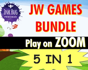 JW Game Bundle 5 IN 1 PACK  New Games | Great Fun for 4 to 20 Players | Instant Download Digital | Teens, Kids and Adults | Fun to Play Pack