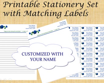 JW Printable Custom Personalized Letter Writing Sheets &  Address Labels | Field Service Supplies | With Your Name |  Custom Letterhead