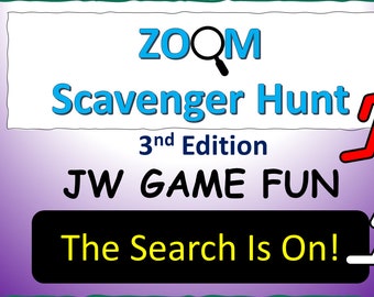 JW Game Night | Instant Download | Zoom Game | Fun JW Game | Scavenger Hunt | Virtual Game | JW | Digital