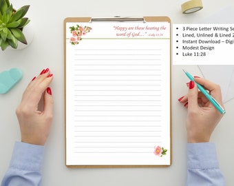 JW Stationery | Instant PDF | Letter Writing Paper | Digital | Letterhead for Sisters | Field Ministry Writing Tools | JW Gift Idea