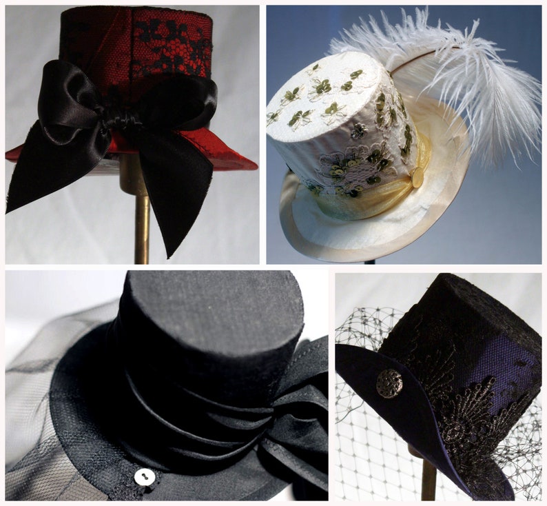 Mini Top Hat PDF Fascinator Sewing Pattern How To Template Etsy