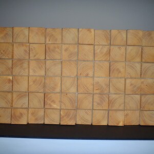 Große HolzWandkunst - Moderne abstrakte Holzwandkunst - 3D - Reclaimed Holz Wandskulptur - Geometrische Holzkunst