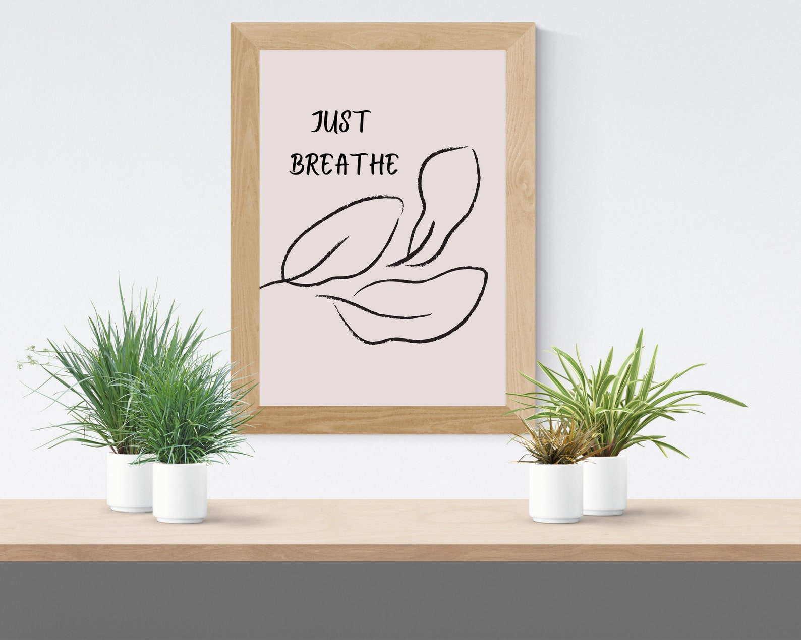 Just Breathe Wall Art/ Digital Art/ Downloadable Print/ Etsy