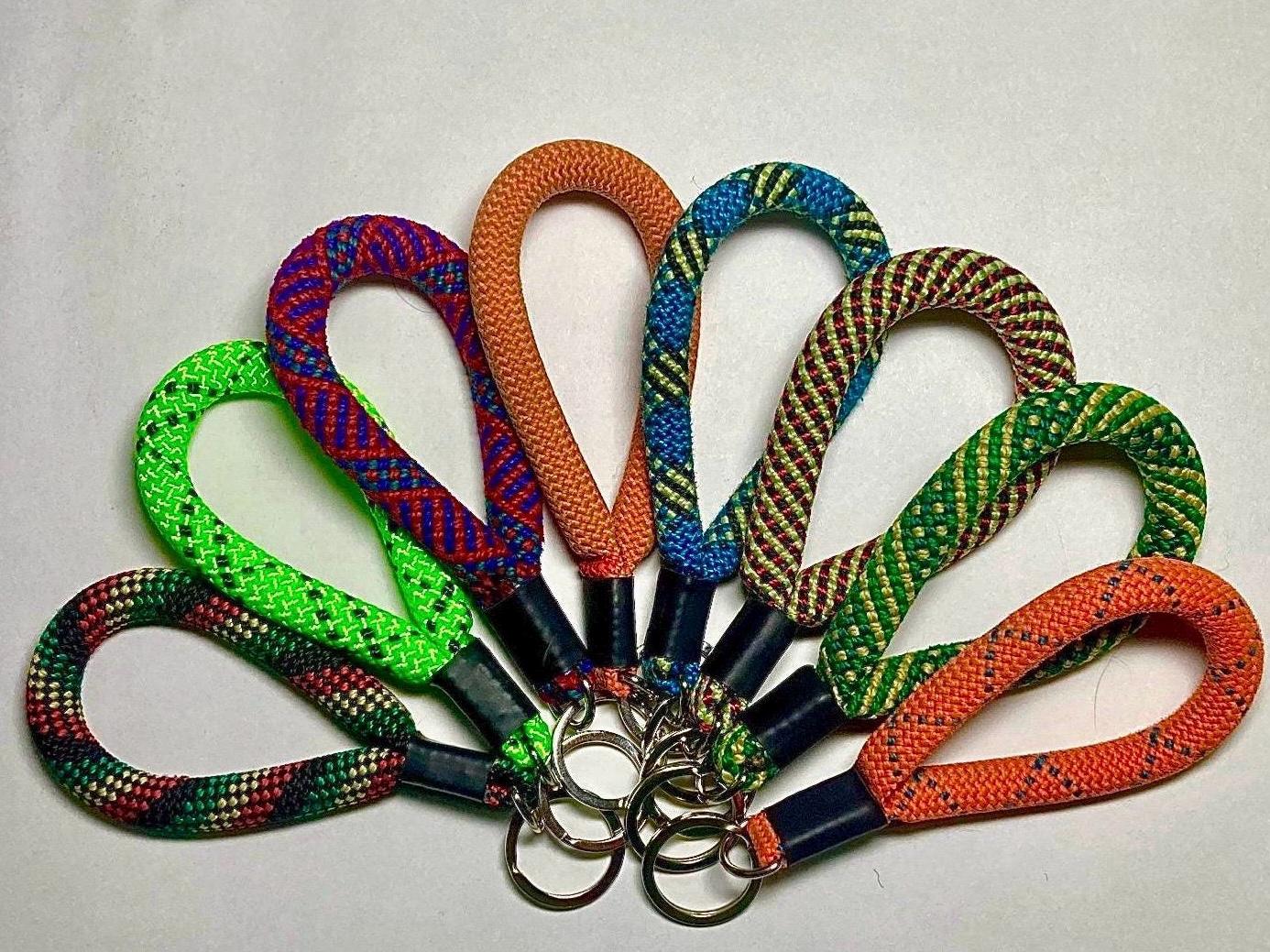 Recycled Climbing Rope Keychain - Etsy