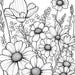 70 Flower Coloring Pages: Stress Relief for Adults & Kids (PDF Download ...