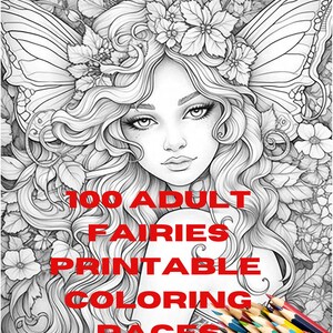 Fairies Printable Coloring Pages ,Coloring Sheets,printable, coloring pages,Pdf Digital Download, COloring sheets