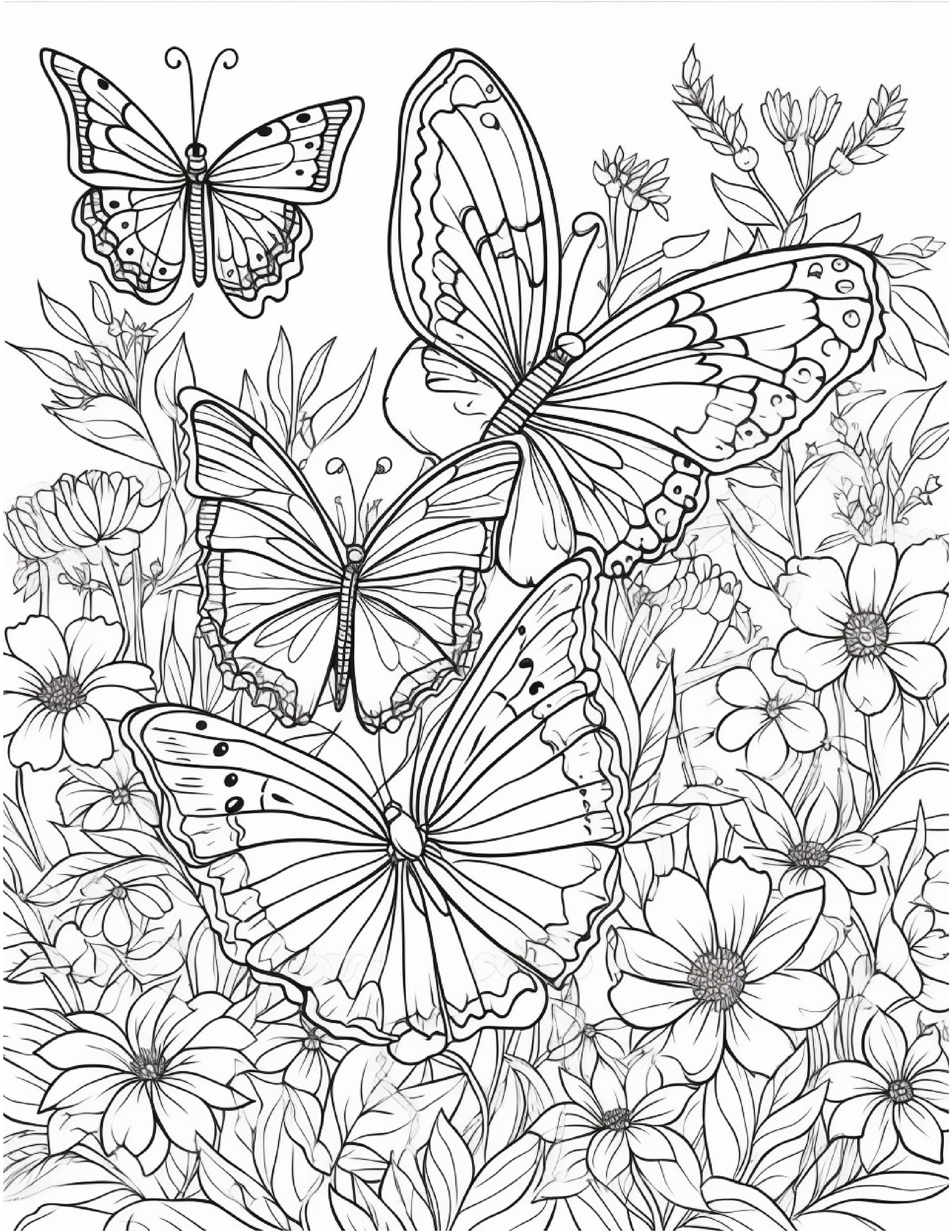 Artothérapie Papillons アート本 塗り絵