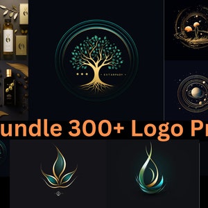 Mega Bundle 300+ Midjourney Logo Prompts , Prompts for Artists , Midjourney  AI Art Generator ,Ai Logo Prompts