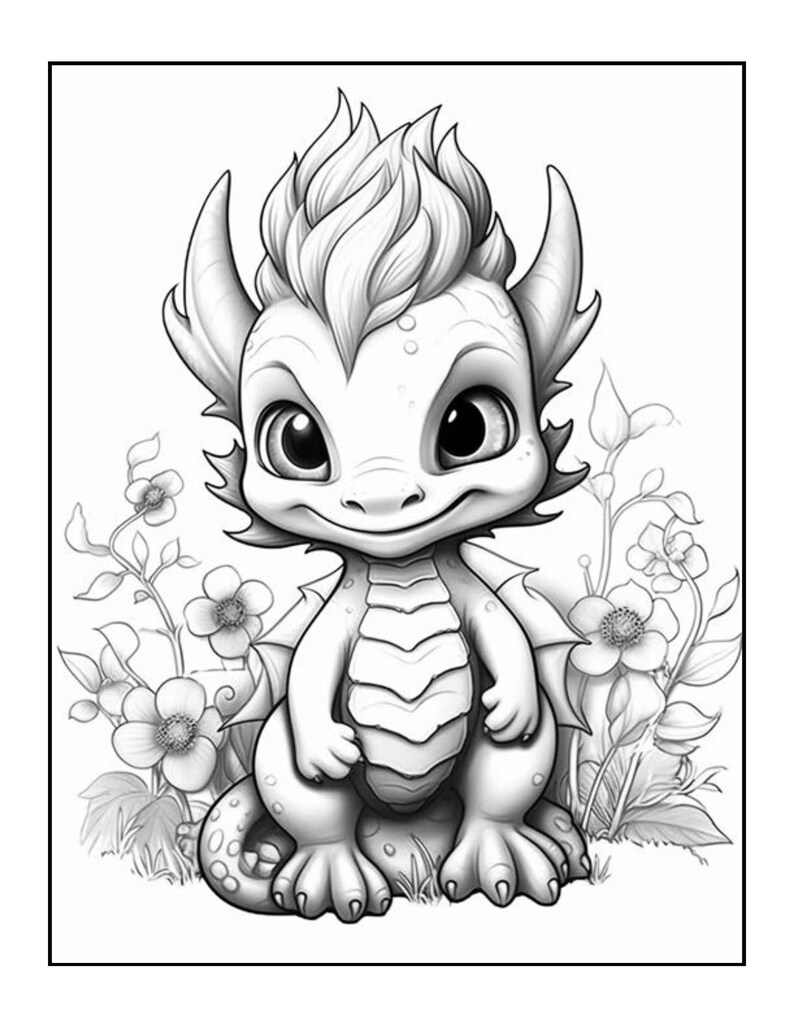 163 Cute Dragon Coloring Pages,kids Printable Coloring Pages ,children