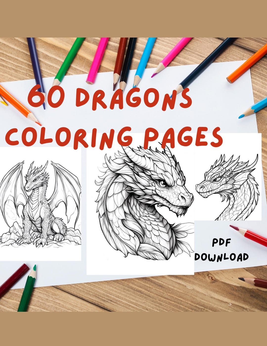 60 Printable Dragon Coloring Pages,adults Printable Coloring Pages ...