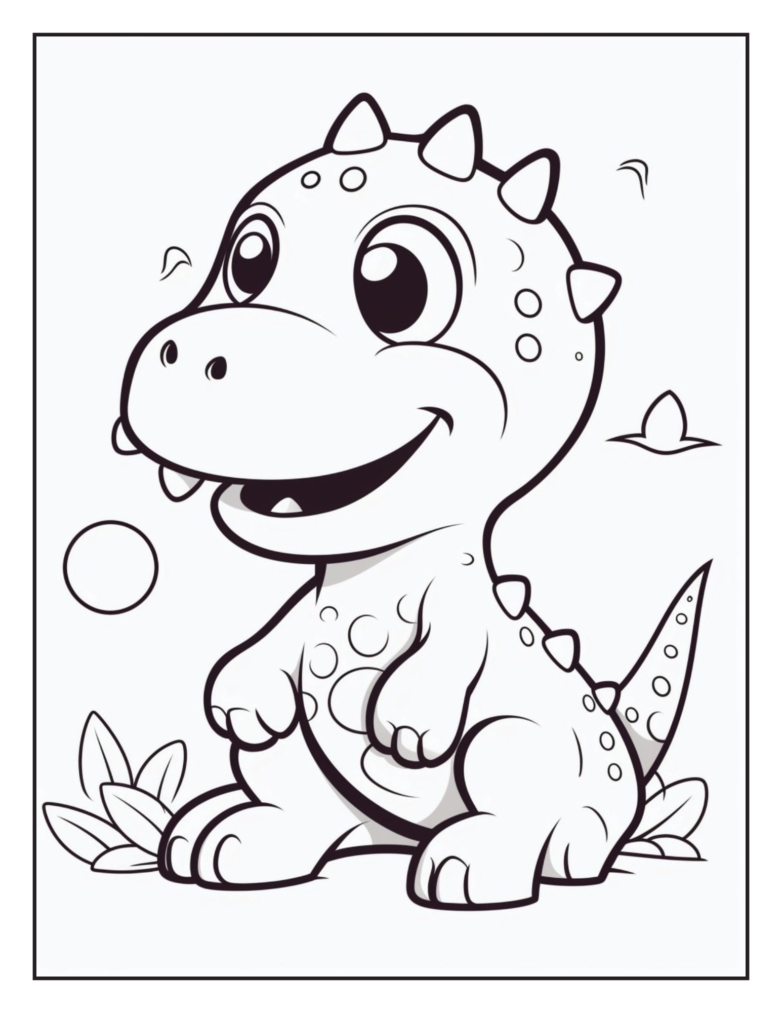50 Cute Baby Dinosaurus Coloring Pages,kids Printable Coloring Pages ...