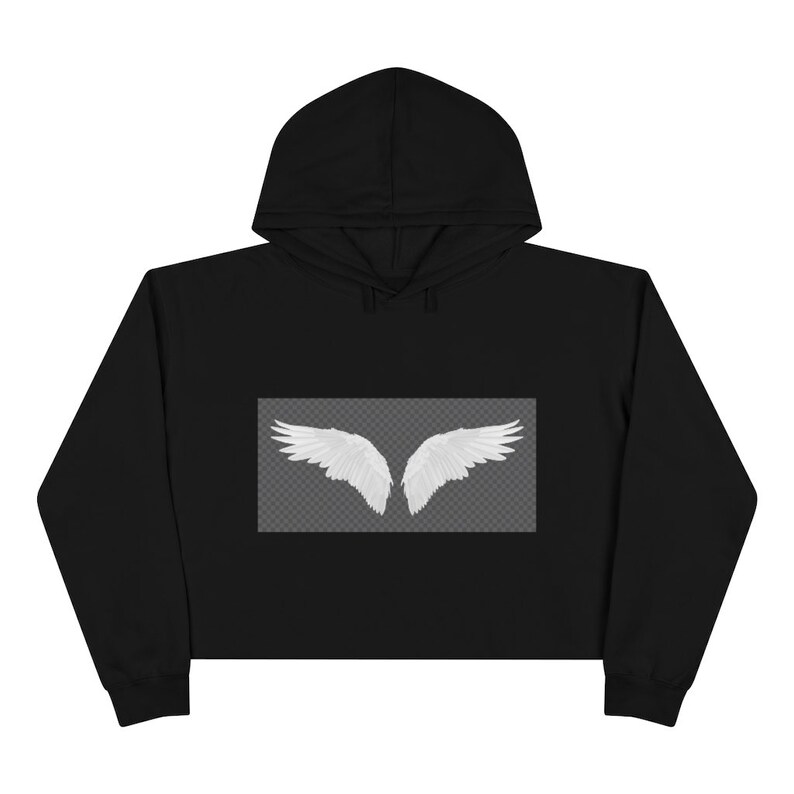 Angel Wings Crop Hoodie