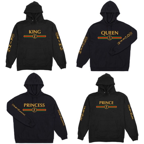 king queen and princess hoodies