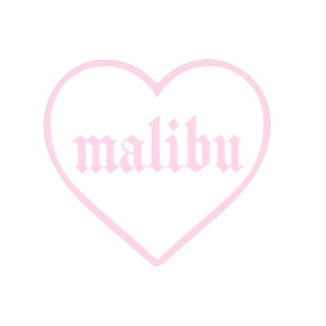 Malibu Sticker