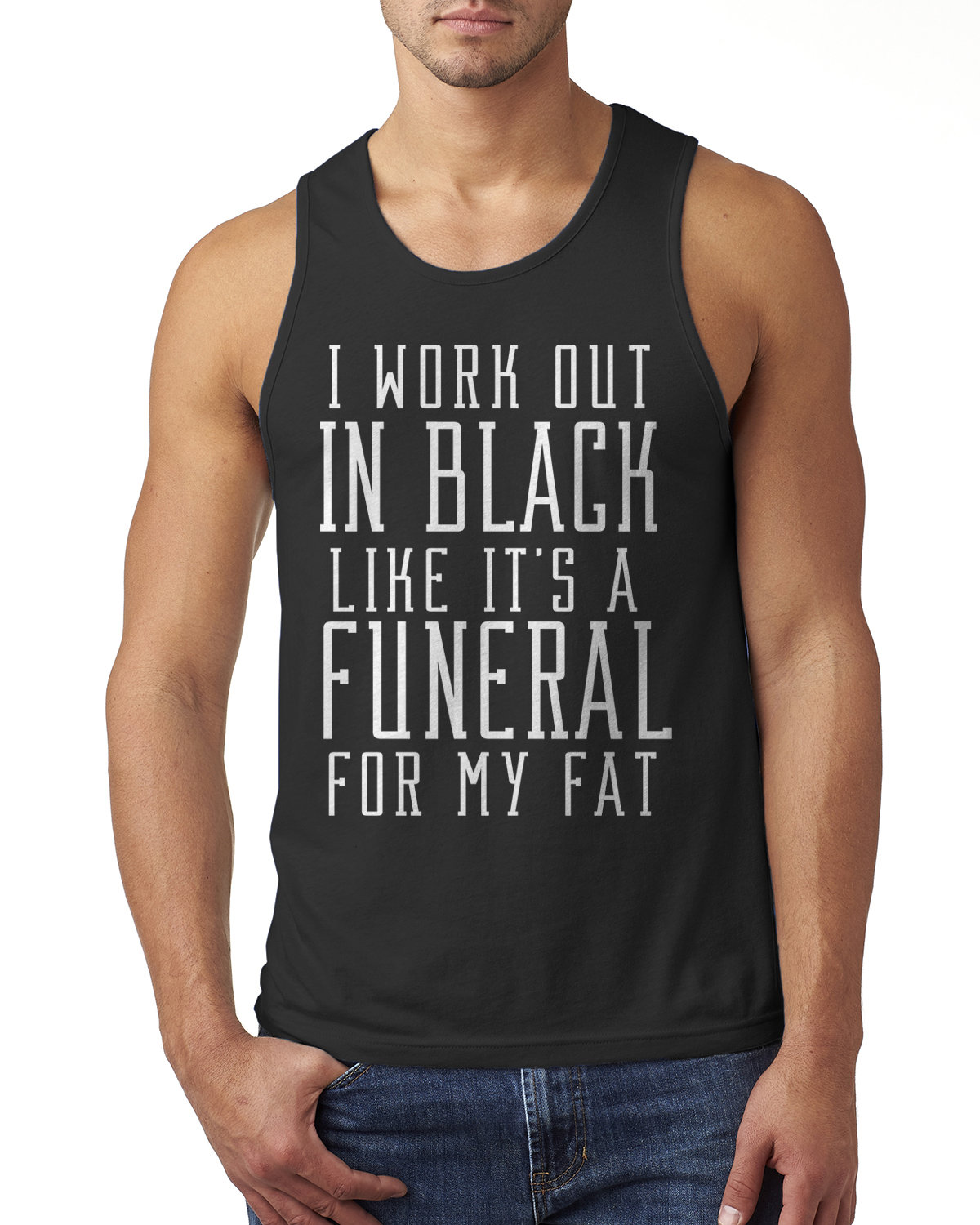 I Work Out in Black Like It's A Funeral for My Fat Funny - Etsy
