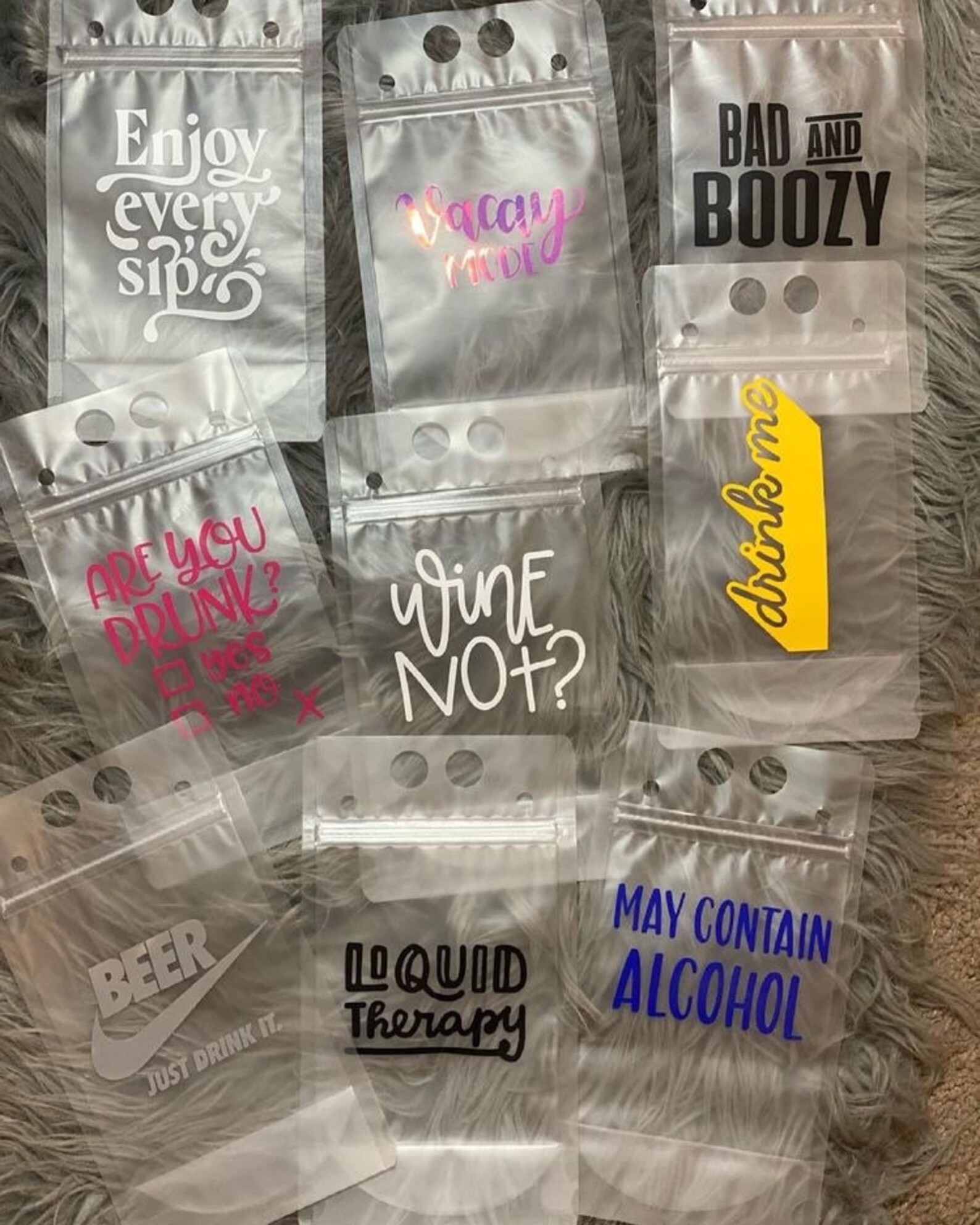 Customizable Adult Drink Pouches Etsy