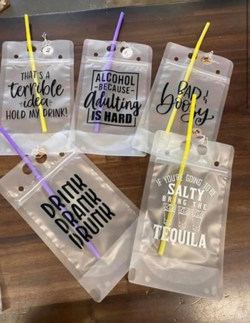 Customizable Adult Drink Pouches Etsy