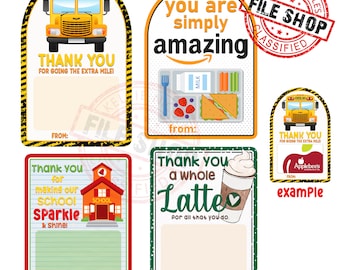 Teacher Appreciation, Staff Gift Card Holders PNG