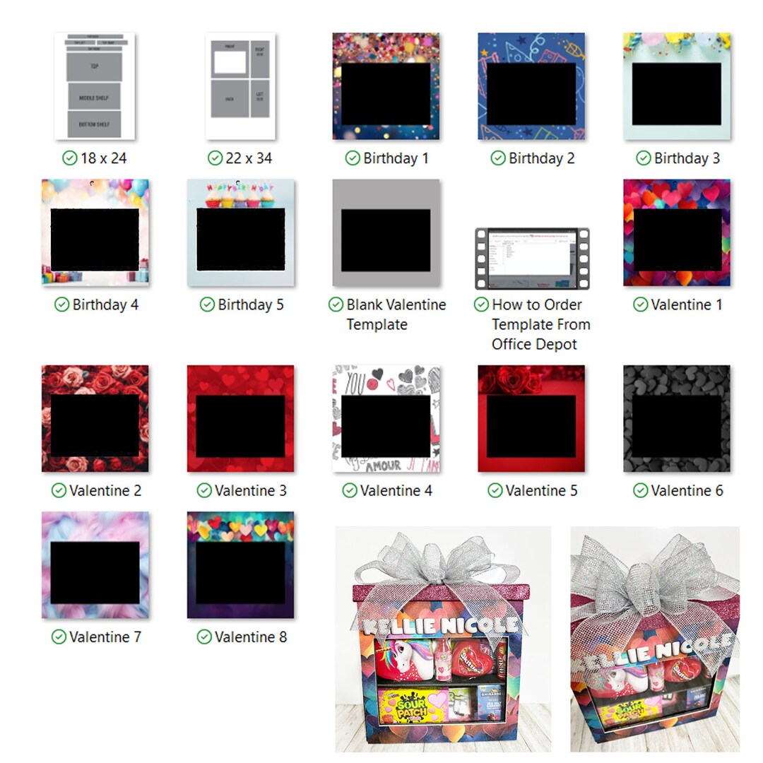 Valentine Gift Box Bundle - Etsy