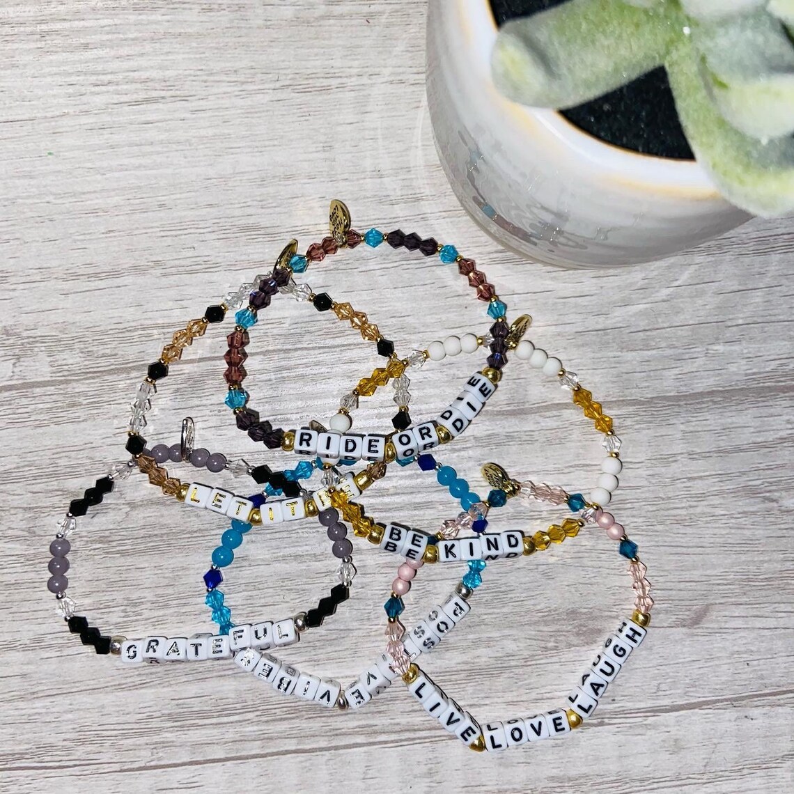 Inspirational Quote Bracelets with 14 gold filled and sterling Etsy