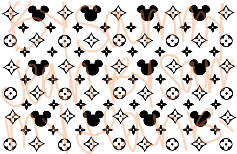 Mickey Mouse Disney LV Inspired PNG/SVG Image Downloadable | Etsy