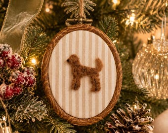 Een gepersonaliseerd huisdierportret als kerstornament! Nu alvast te bestellen!