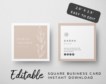 cheap square business cards