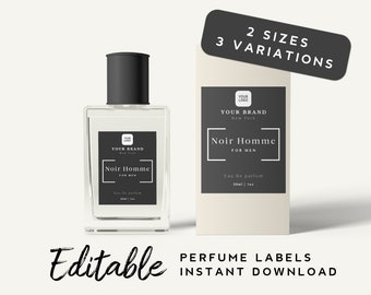 Perfume Label Design Etsy