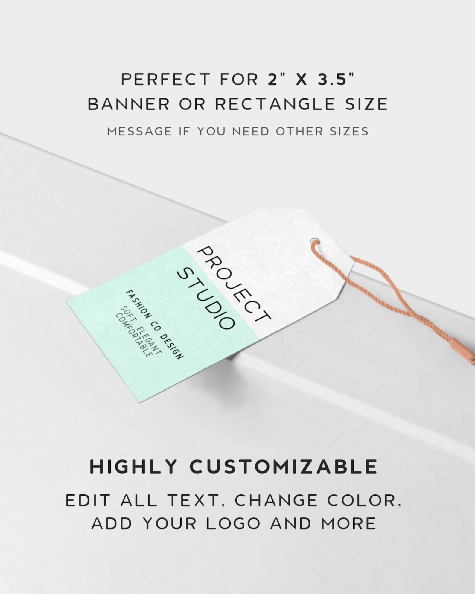 Printable Hang Tag Template Product Tag for Clothing - Etsy