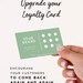 Printable Loyalty Card Template Modern Rewards Card Green, Simple Stamp ...