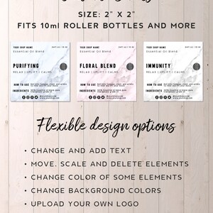 DIY Label Template for Bottles - Essential Oil Label Printable, DIY ...