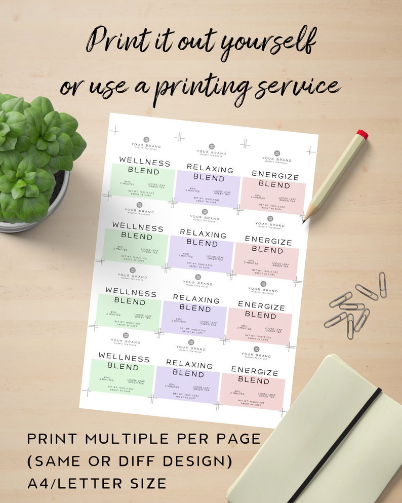 Editable Container Label Template Printable Product Label Etsy