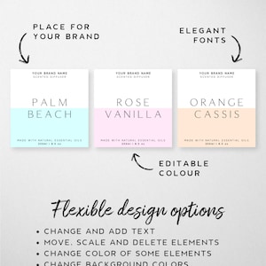 Reed Diffuser Label - Diffuser Oil Label, Diffuser Bottle Sticker ...