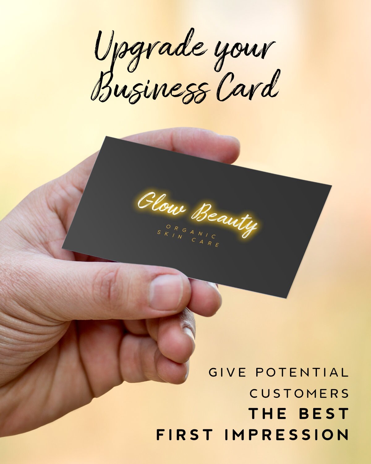 Printable Business Card Template Instant Download Black - Etsy