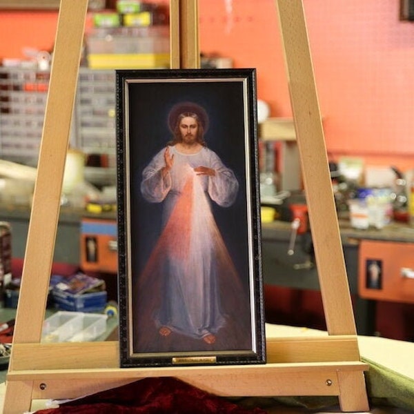 Original Image of Divine Mercy - Framed Replica