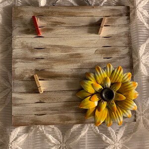 Prancheta de fotos de flores de verão