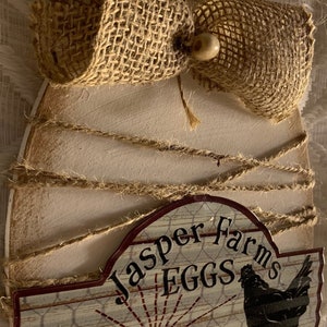 Chicken and egg door hanger