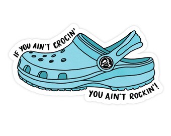 white croc sticker