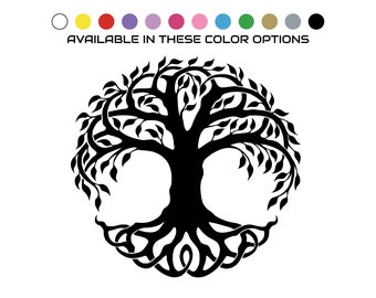 Calcomanía del Árbol de la Vida / Ventana del Vehículo / Decoración de Pared / Pegatina / Vinilo / Nórdico / Celta