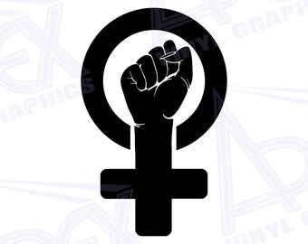 Calcomanía de Puño Feminista / Ventana de Vehículo / Decoración de Pared / Pegatina / Vinilo / Derechos de las Mujeres